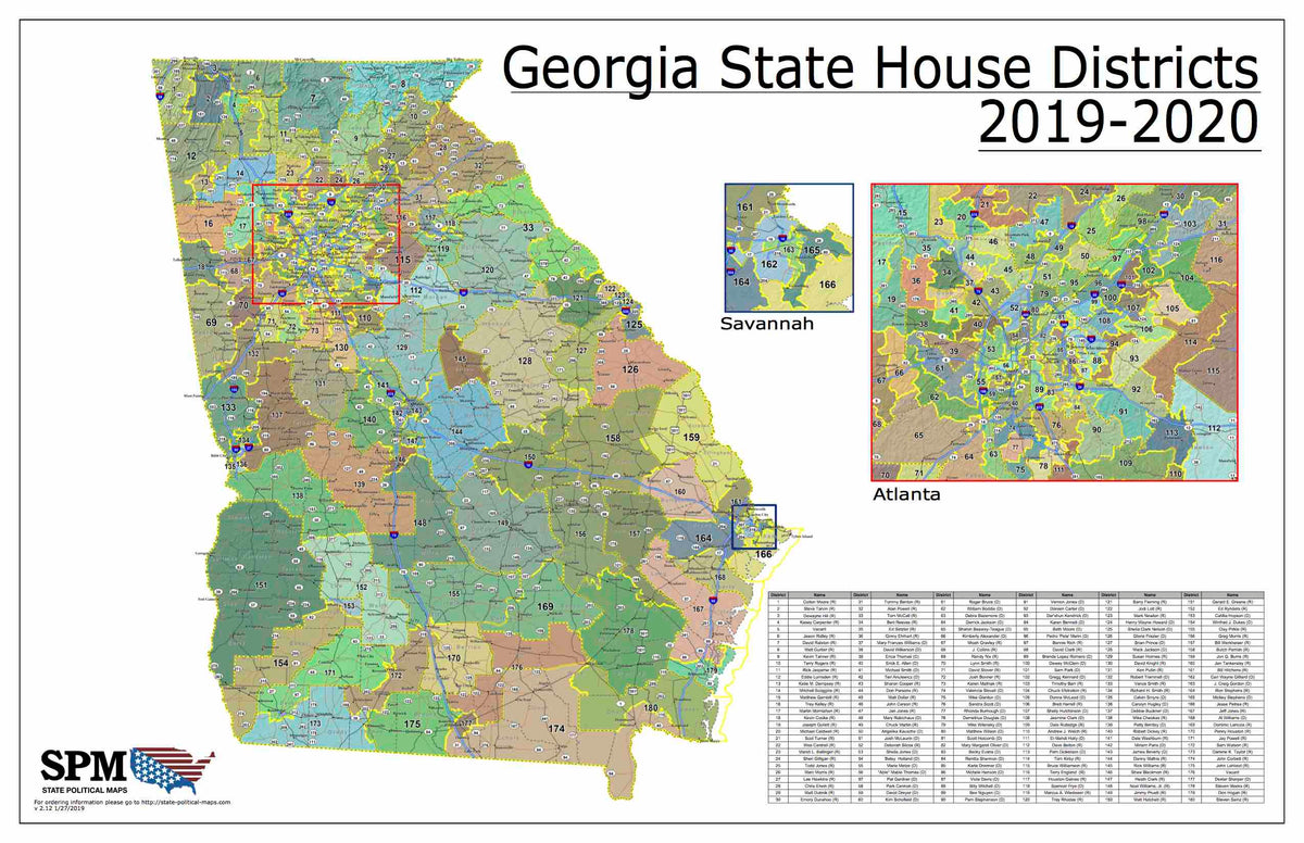 State Political Maps Georgia 9927