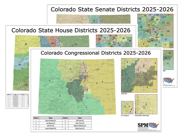 2025-2026 Colorado Legislative Map Bundle