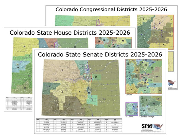 2025-2026 Colorado Legislative Map Bundle