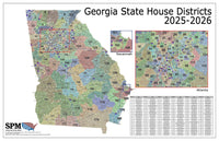 2025-2026 Georgia State House Wall Map