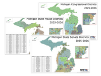 2025-2026 Michigan Legislative Map Bundle