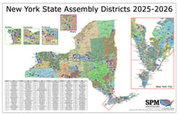 2025-2026 New York State House Wall Map