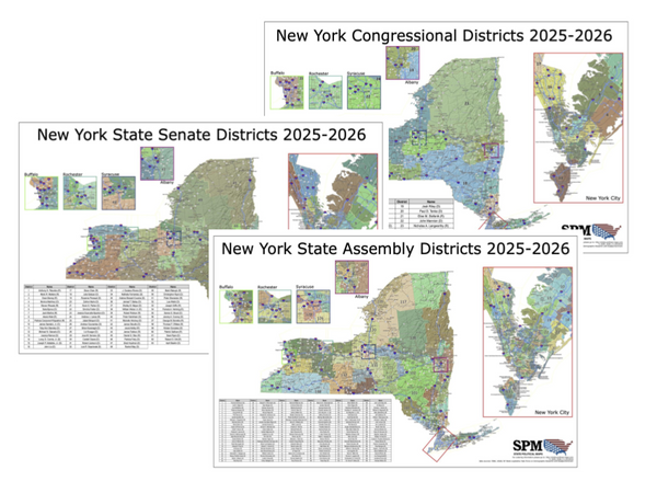 2025-2026 New York Legislative Map Bundle