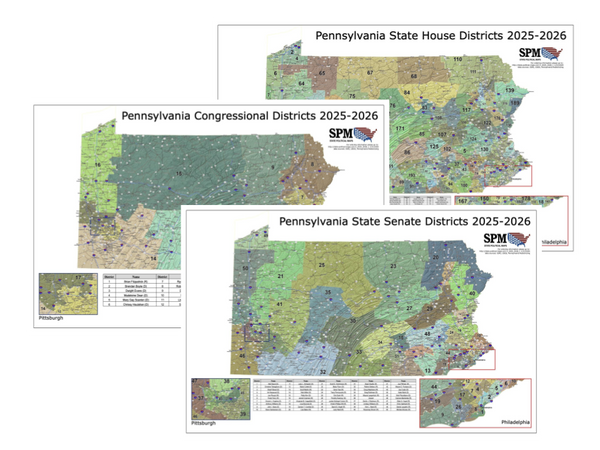 2025-2026 Pennsylvania Legislative Map Bundle