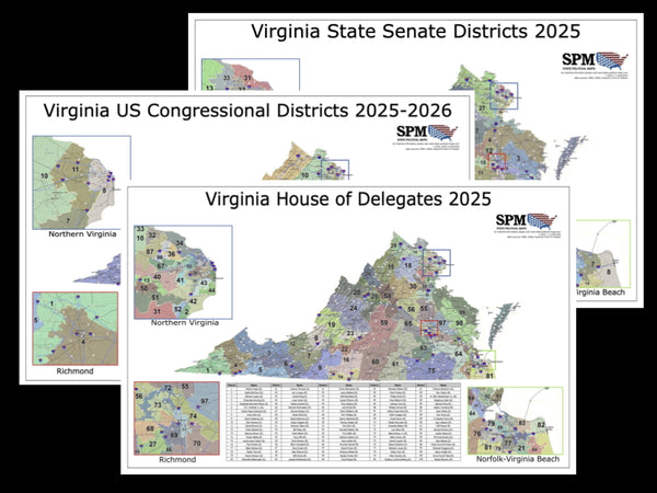 2025 Virginia Legislative Map Bundle