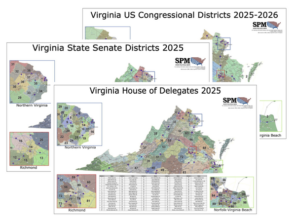 2025 Virginia Legislative Map Bundle