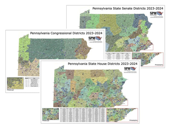 2023-2024 Pennsylvania Legislative Map Bundle