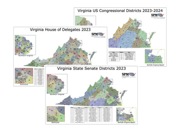 2023 Virginia Legislative Map Bundle